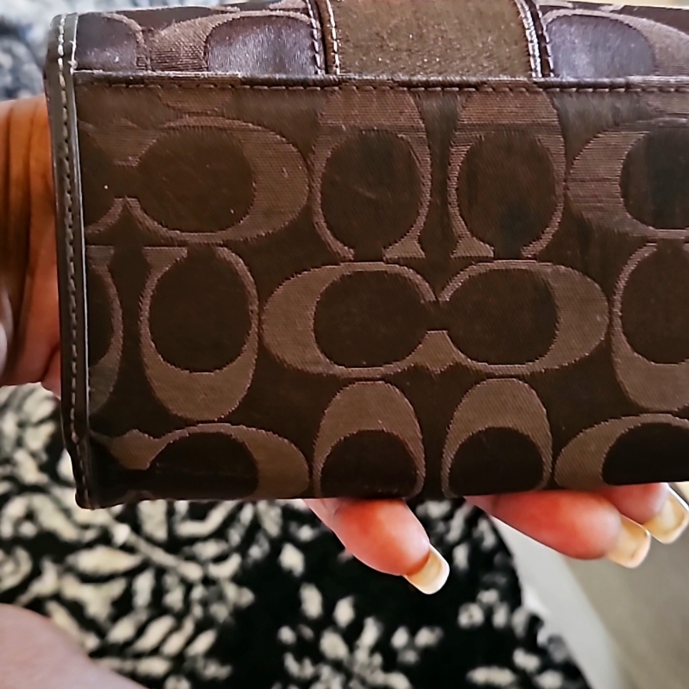 Brown coach wallet EUC